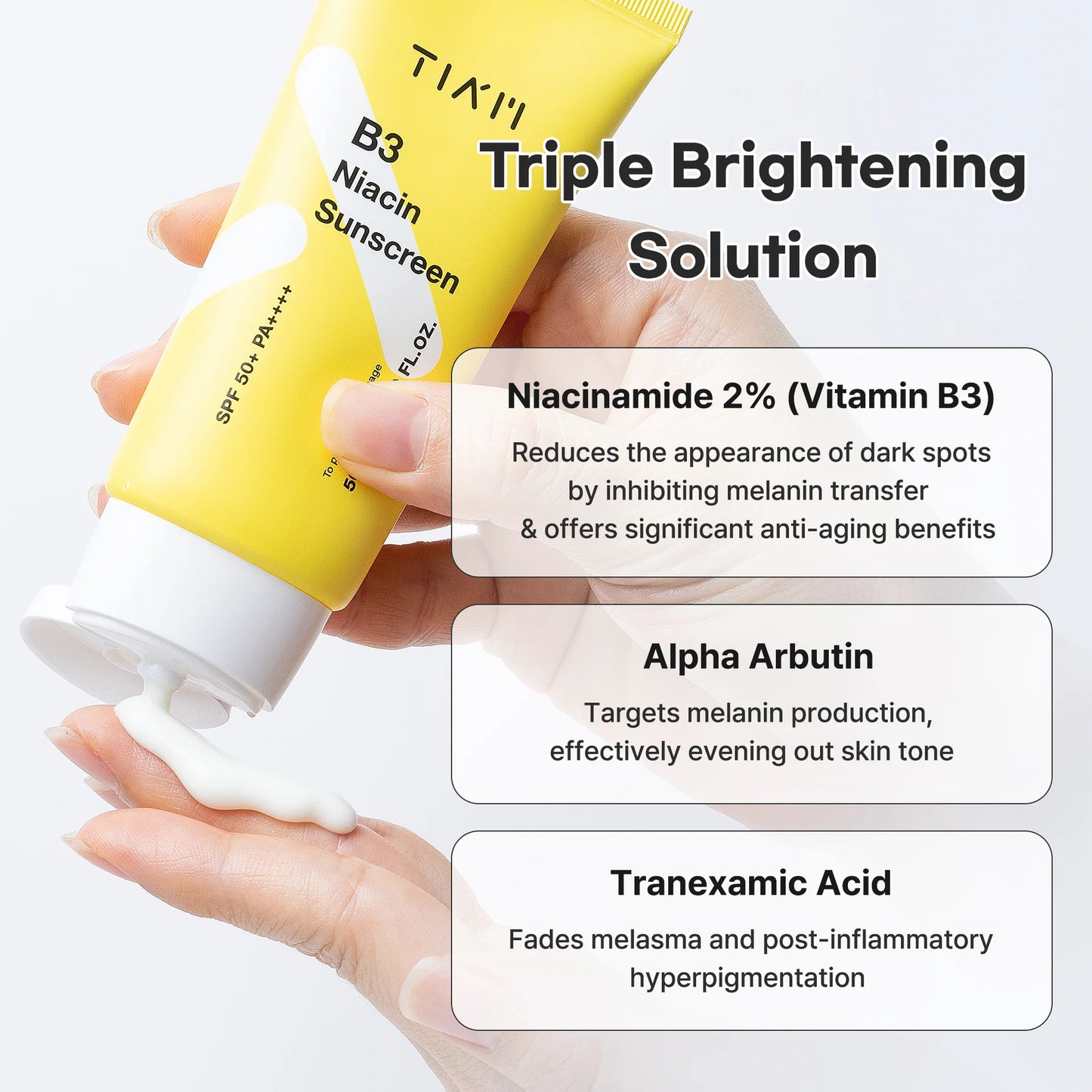 [TIA'M] Protector Solar con B3 Niacinamida SPF50+ PA++++