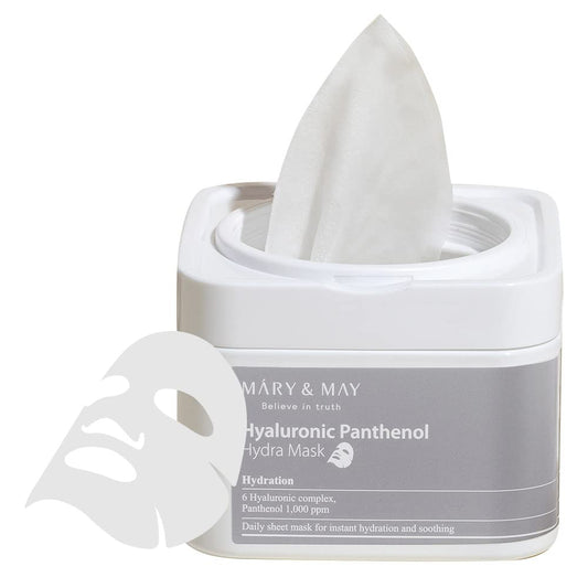 [Mary&May] Mascarillas con Pantenol Hialurónico (30 unidades)