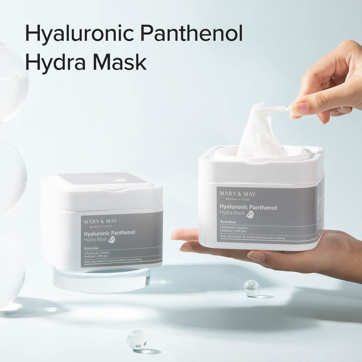 [Mary&May] Mascarillas con Pantenol Hialurónico (30 unidades)