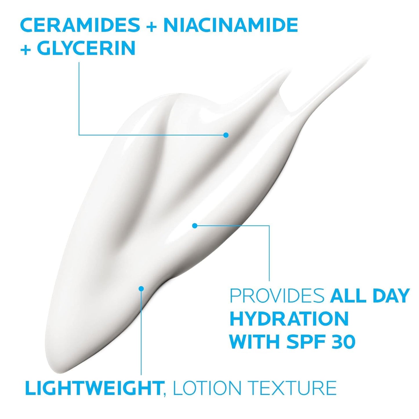 [La Roche Posay] Hidratante Facial con Protector Solar y Niacinamida spf 30.