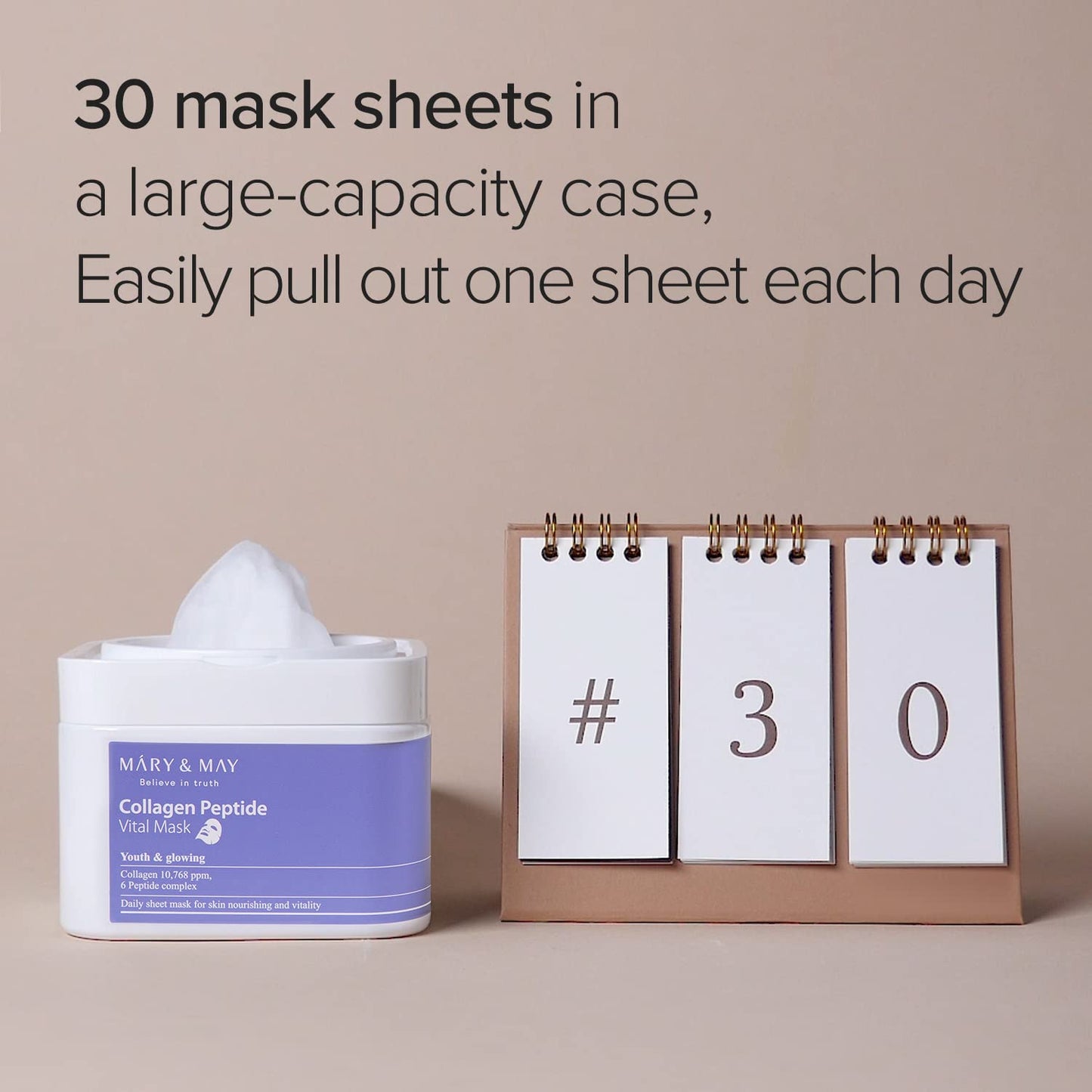 [Mary&May] Mascarilla con Péptidos de Colágeno (30 uni)