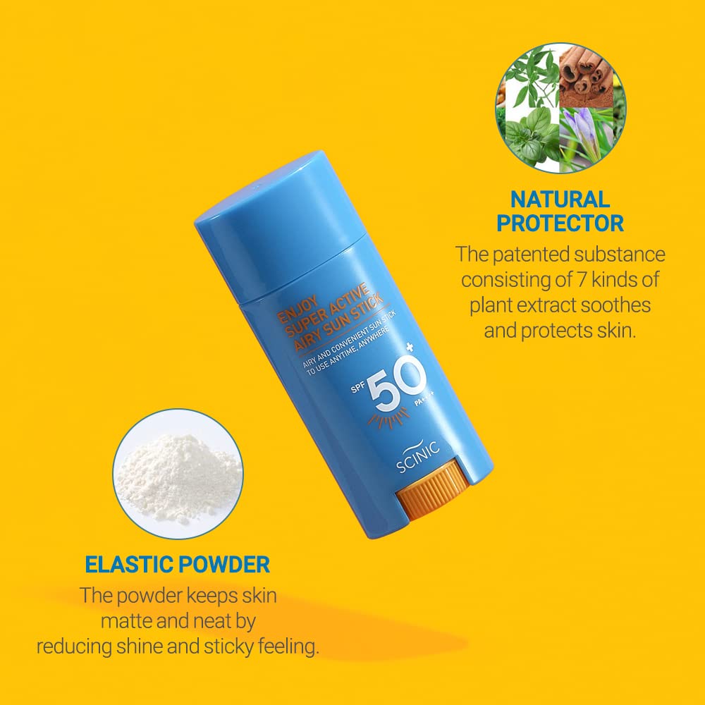 [Scinic] Protector Solar en Barra Super Active Airy SPF50+ PA++++. 15gr