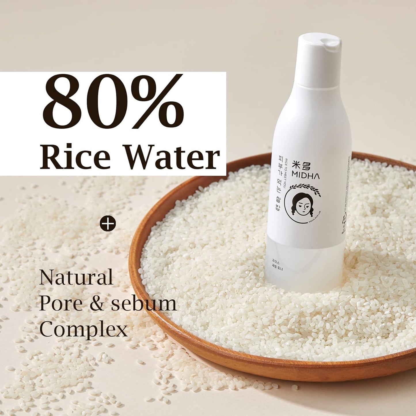 [MIDHA] Tónico a base de Arroz para piel grasa/mixta 200ml