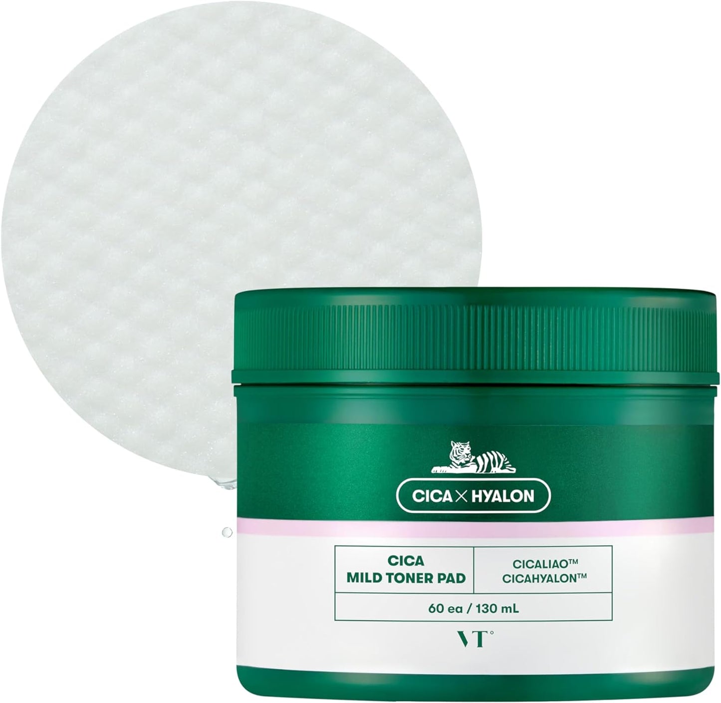 [VT Cosmetics] Pads Exfoliantes con BHA y Esencia de Cica (60 uni.)