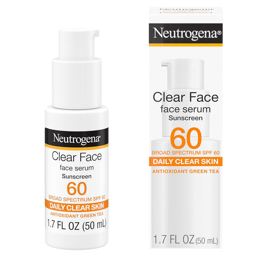 [Neutrogena] Serum Protector Solar Clear Face SPF 60 con té verde. 50ml