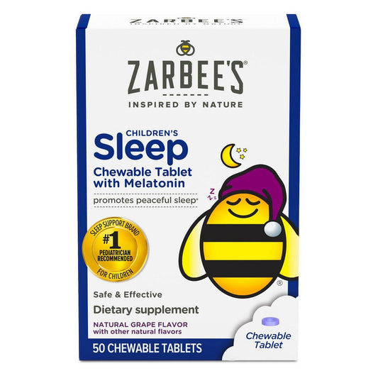 [Zarbee's Kid's] Masticables con Melatonina para Niños - Uva natural - 50 uni.