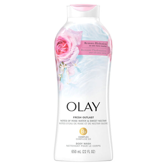 [Olay] Fresh Outlast Body Wash con B3 y agua de rosas. 700ml.