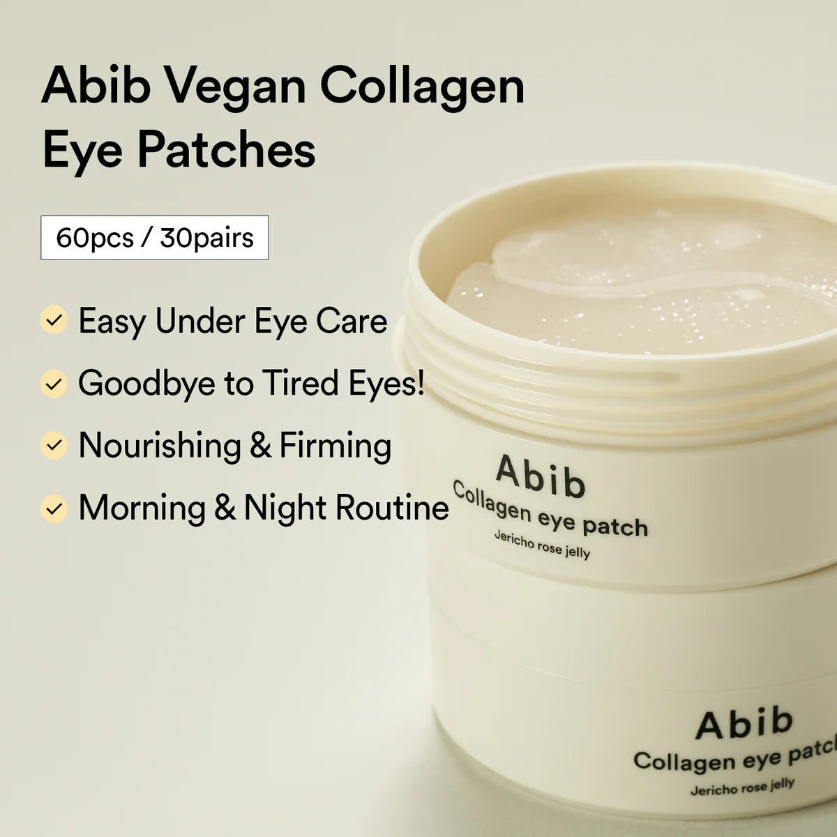 [Abib] Collagen Eye Patch Jericho Rose Jelly (60uni.)